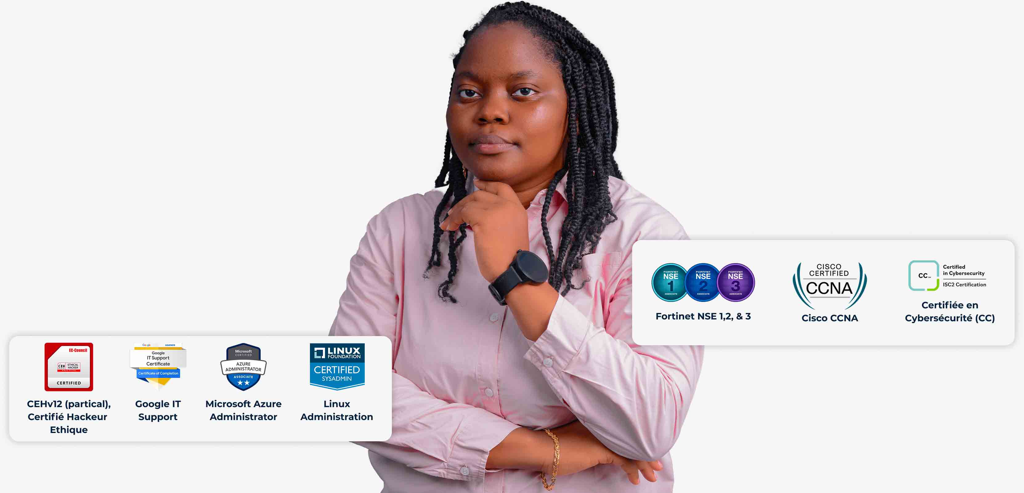 image de fabiola avec ces certifications